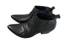 Boots cuir noir homme 44 Gianni Barbato