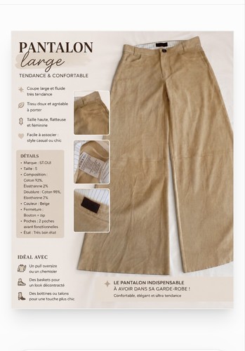 Pantalon large stouls - pantalon,