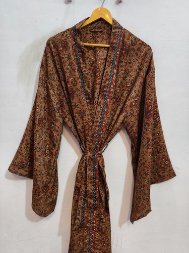 Vintage soft sari silk - sari, kimono