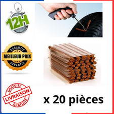 20 X Mèches pour Réparation Pneu Crevaison Voiture Auto Moto Rustine Tubeless