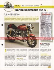 NORTON Commando 961 S 2006 Joe Bar Team Fiche Moto #005802