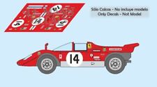 Autocollants Ferrari 512S Le Mans 1971 14 1:32 1:43 1:24 1:18 fente 512 calques