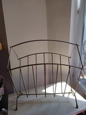  Porte Revues Années 60 En Métal Doré Ancien 