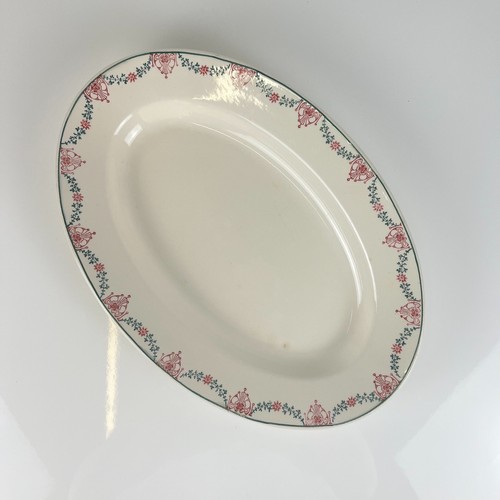 Plat ovale longwy faïence - plat,
