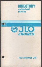 1969 ROCKWEL JLO ENGINES DEALER SERVICE DIRECTORY SNOWMOBILE  (154)