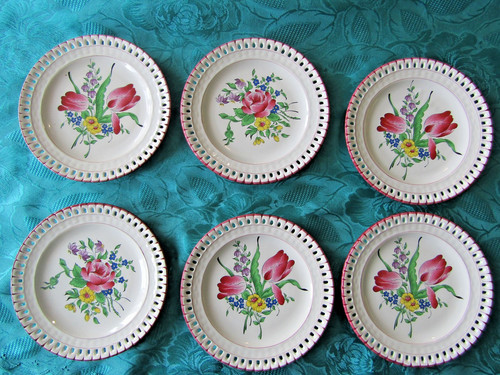 Assiettes dessert ajouré - 6,