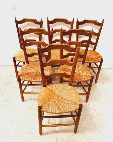 Suite six chaises assises - suite, de
