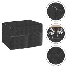 Couvercle de four micro-ondes de cuisine noir avec grandes poches design isol��