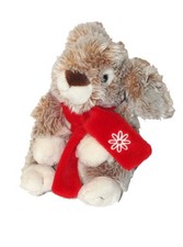 Peluche Lapin beige blanc