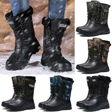 Bottes de Neige Homme Hiver Imperméable Mucker Thermique Chaud Wellingtons Fourrure Bottes Taille