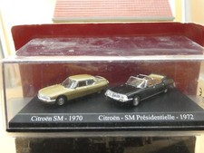 COFFRET ATLAS DUO CITROEN SM 1970 + PRESIDENTIELLE 1972 1/87 H.O Neuf Boite