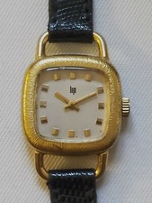 Ancienne montre mécanique pour femme, en plaqué or, Lip bracelet Gucci