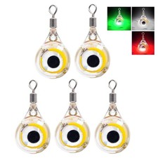 Leurre de pêche sous-marine à LED, éclairage multicolore, éclairage œil de pois,