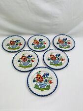 Lot de 6 assiettes Auvillar à