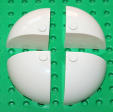 Lego White Brick Dome Top ref 88293 set 10215 75317 75181 10229 21030 10218 4439