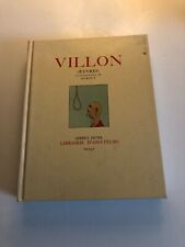 LIVRE Villon (Oeuvres) -