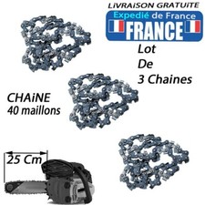 Lot  de 3 chaînes en  40