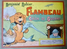 Benjamin RABIER: Flambeau chien de guerre, E.O., 1916, cart. et 34 pages coul.