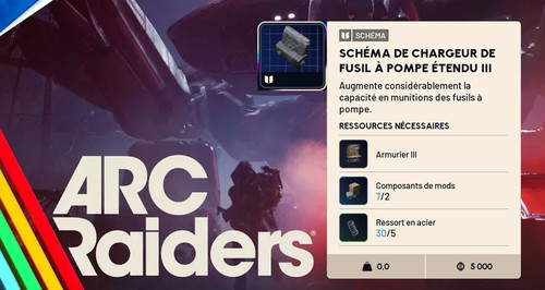 Arc raiders schéma - schéma, chargeur