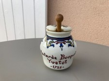 ANCIEN POT A MOUTARDE BOCQUET YVETOT AVEC SA CUILLERE MUSTARD
