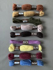 Lot 9 écheveaux fil DMC