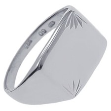 Bague Chevalière Homme en Argent 925 - Tailles du 52 au 68 au choix - Neuves