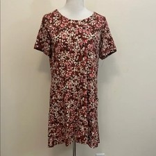 Floral Shirt Sleeve Dress Size 8