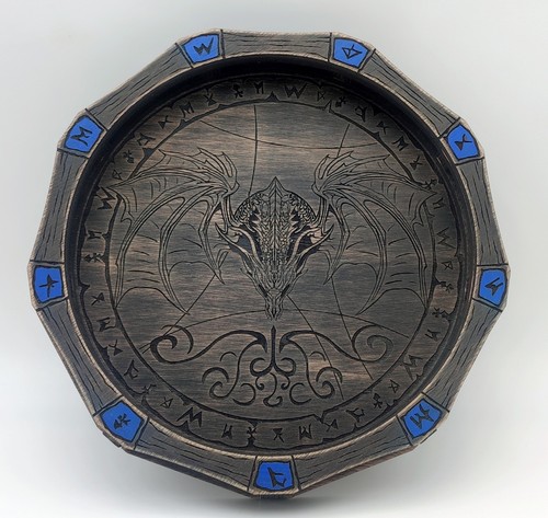 Plateau dés dragon d dnd - dés,