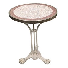 Guéridon de jardin  tripode en fer laqué XIXème