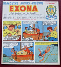 BUVARD - BISCOTTES EXONA - N° 27 - BD - ILLUSTRATEUR J.L. PESCH -