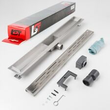 Caniveau Lignes Fente 700 X 70 MM Réglable en Hauteur Siphon de Sol Duschgitter