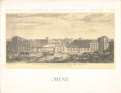 Vieux papier menu cie - papier,