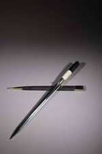 grand stylet corse manche en ébène et cerf 97