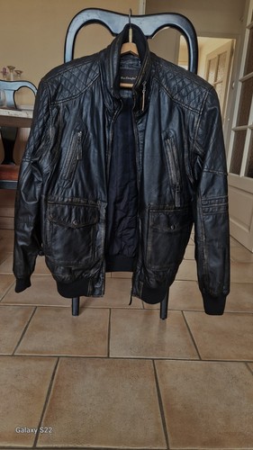Blouson cuir mac - cuir, homme