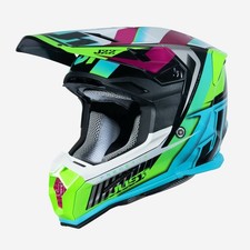 Casque Motocross JUST1 J22-F FRENETIK Néon Vert Lime/Noir