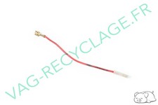 ♻️Fil rouge 17 cm et 2 cosses femelles + cache Volkswagen Audi Seat