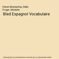 Bled Espagnol Vocabulaire