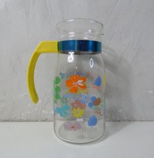 Carafe fleurs vintage - carafe,