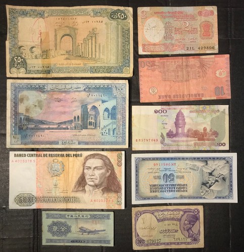 Ensemble billets monde - 9,