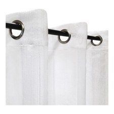 Voilage blanc à fines