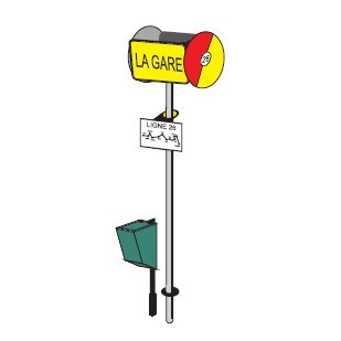 Arrêts bus ronds - de, 5