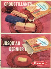 Publicité Advertising 0925  1960   Brun Thé  biscuits croustillant