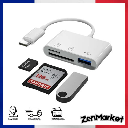 Adaptateur usb lecteur carte - adaptateur,