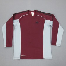 Sweat Crewneck Vintage Y2K Adidas Homme M Bordeaux Colorblock Logo Brodé Rétro