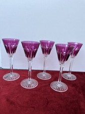 5 VERRES À VIN ROUGE ROEMER ST LOUIS Modèle Nelly