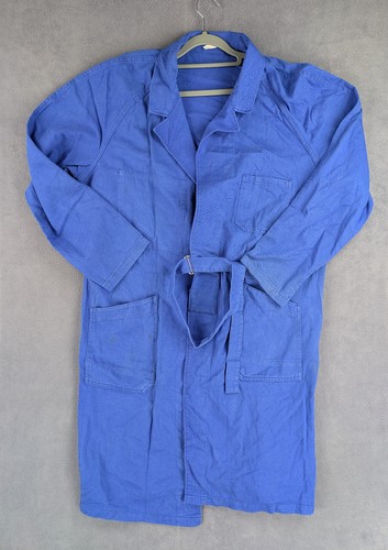 Blouse longue bleu travail - blouse,