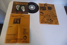TAKENOKO 45T TRANS AMOR EXPRESS / JOHN WAYNE. 7" AVEC DEUX INSERTS.
