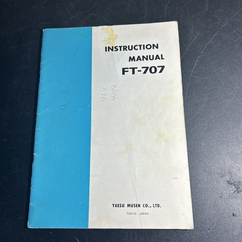 Yaesu 707 instruction - yaesu,
