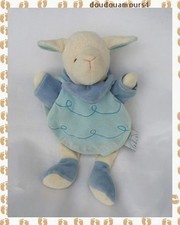 Doudou Mouton Gaston Bleu Et
