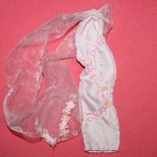 Robe longue rose + tulle  /